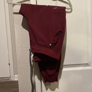 Figs Scrub Pants - Maroon
